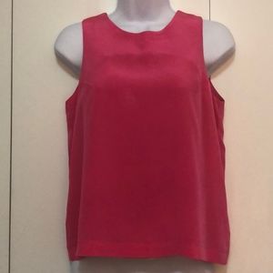 Amanda Uprichard Hot Pink Silk Tank